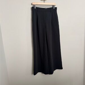 Abercrombie & Fitch Black Wide-Leg Pants